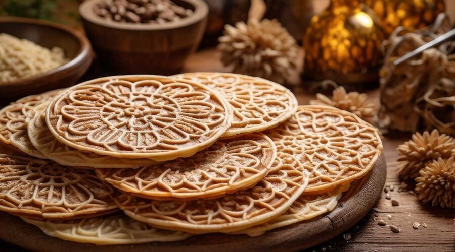 Grain-Free Keto Holiday Pizzelles with Monk Fruit Sweetener