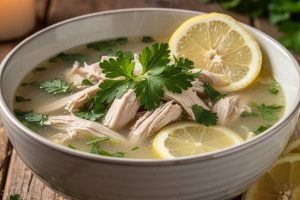Lemon Chicken Soup for Allergy Season
