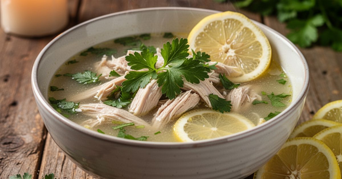 Lemon Chicken Soup for Allergy Season